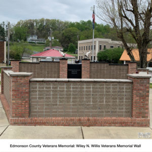 Edmonson County Veterans Memorial: Wiley N. Willis Veterans Memorial Wall