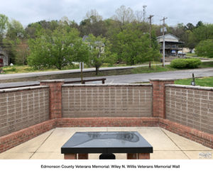 Edmonson County Veterans Memorial: Wiley N. Willis Veterans Memorial Wall