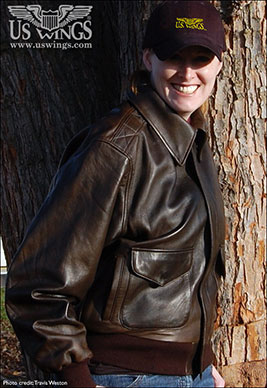 a woman wearing a us wings jacket
