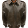 Cooper Original™ Fonzie-style Antique Bison Leather Jacket