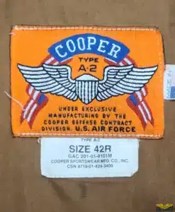 Cooper Goatskin A-2 Leather Jacket - 42R (RESTORED)