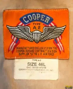 Cooper A-2 Goatskin Leather Jacket - 46L (RESTORED)