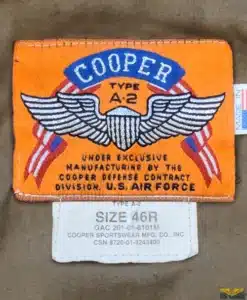 Cooper A-2 Goatskin Leather Jacket - 46R (RESTORED)