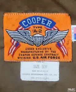 Cooper Goatskin Leather A-2 Jacket - 50R (RESTORED)