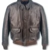 Restored Vintage Cooper Goatskin A-2 Leather Jacket - 46R
