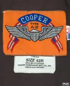 Restored Vintage Cooper Goatskin A-2 Leather Jacket - 42R