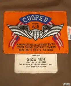 Restored Vintage Cooper A-2 Goatskin Leather Jacket - 46R