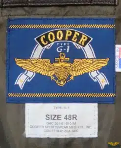 Cooper G-1 Goatskin Leather Jacket - 48R (RESTORED)