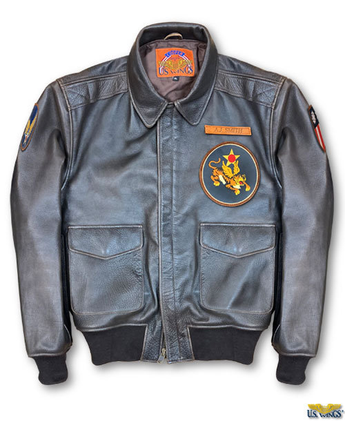 Leather Blouson With Tiger Patches - Ready-to-Wear