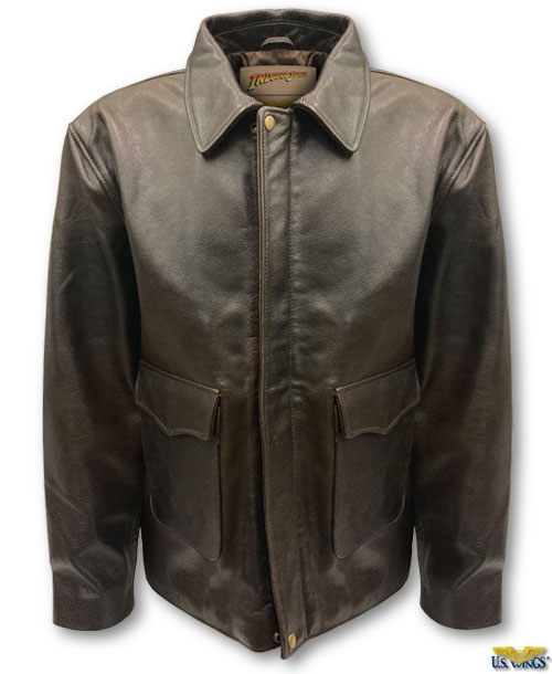 Indiana Jones Antique Bison Leather Jacket - US Wings