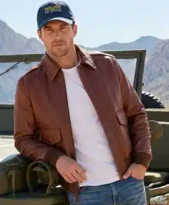 Alternative view of Cooper Original™ 50 Mission™ Russet Cowhide A-2 Jacket