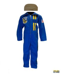 Kids Blue Angels Flight Suit with Garrison Cap