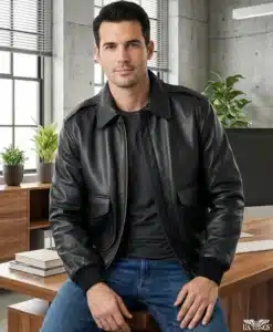 Alternative view of US Wings® Cooper Original™ A-2 Black Leather Bomber Jacket