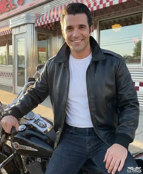 Cooper Original™ Fonzie-style Black Goatskin Jacket