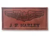 Custom Leather Name Badge with Wings