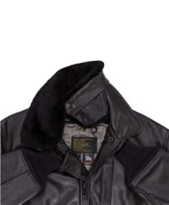 The Cockpit® USA B-15 Leather Jacket (Black)