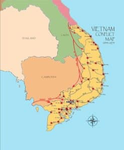 Vietnam Conflict Map Lining Replacement Kit