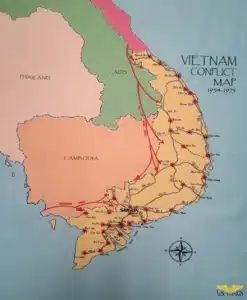 Vietnam Conflict Map Lining Replacement Kit