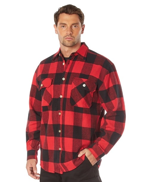 Heavyweight Plaid Flannel Shirt