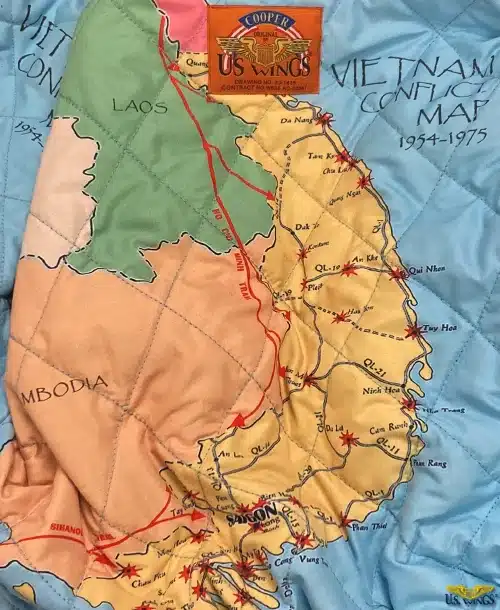 Vietnam Map CWU-45P Flight Jacket