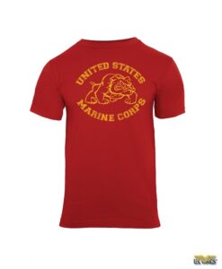 USMC Bulldog T-Shirt (Red)