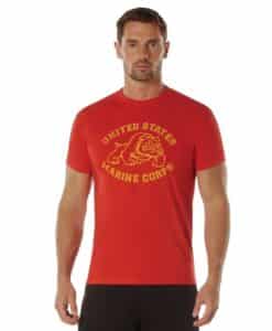 USMC Bulldog T-Shirt (Red)