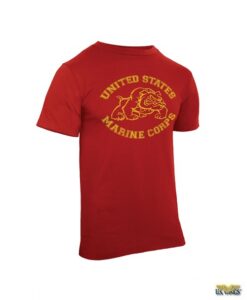 USMC Bulldog T-Shirt (Red)