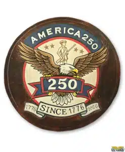 250th Anniversary Hand Painted Leather Patch