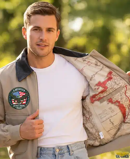 US Wings Cotton A-2 Bomber Jacket - Image 11
