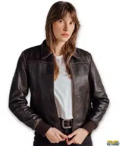 Schott® Women's Dakota Lambskin A-2 Flight Jacket