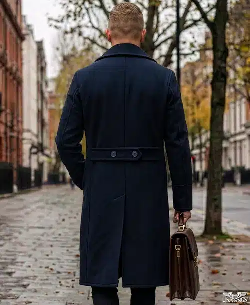 Schott® Naval Officer's Long Overcoat - Image 7